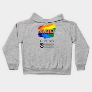 God - Genesis 9 - Rainbow Kids Hoodie